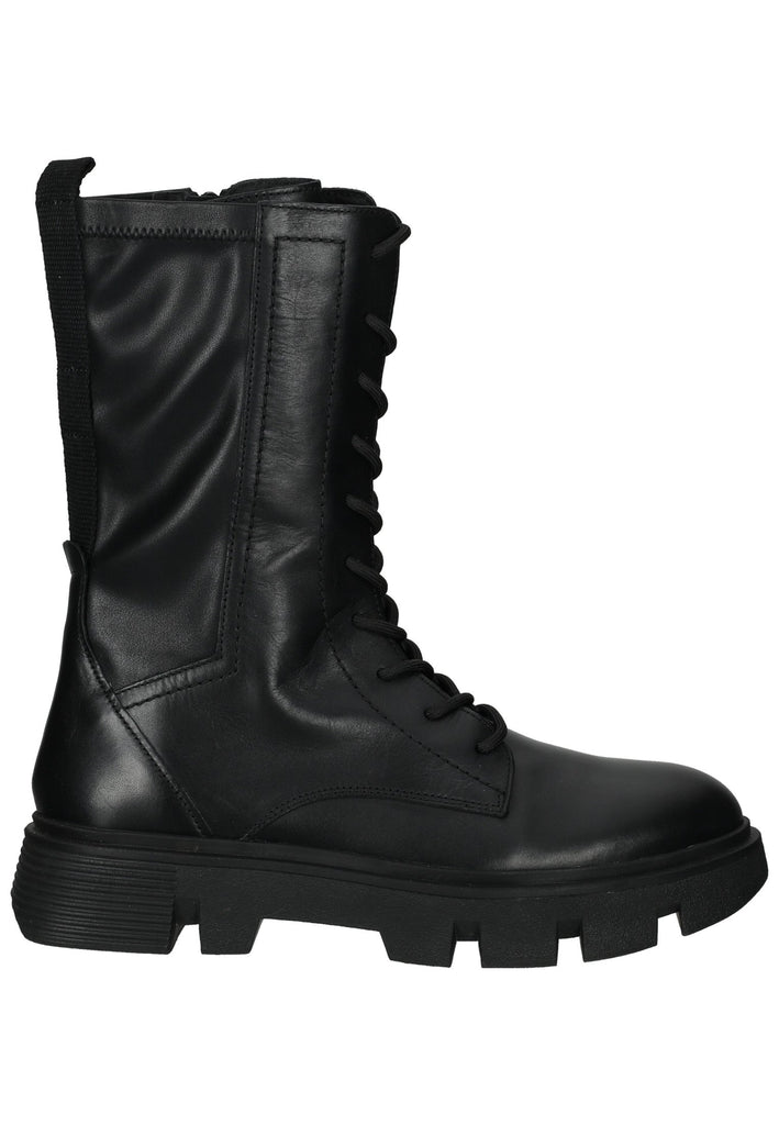 Geox Stiefelette Leder/Textil Schwarz