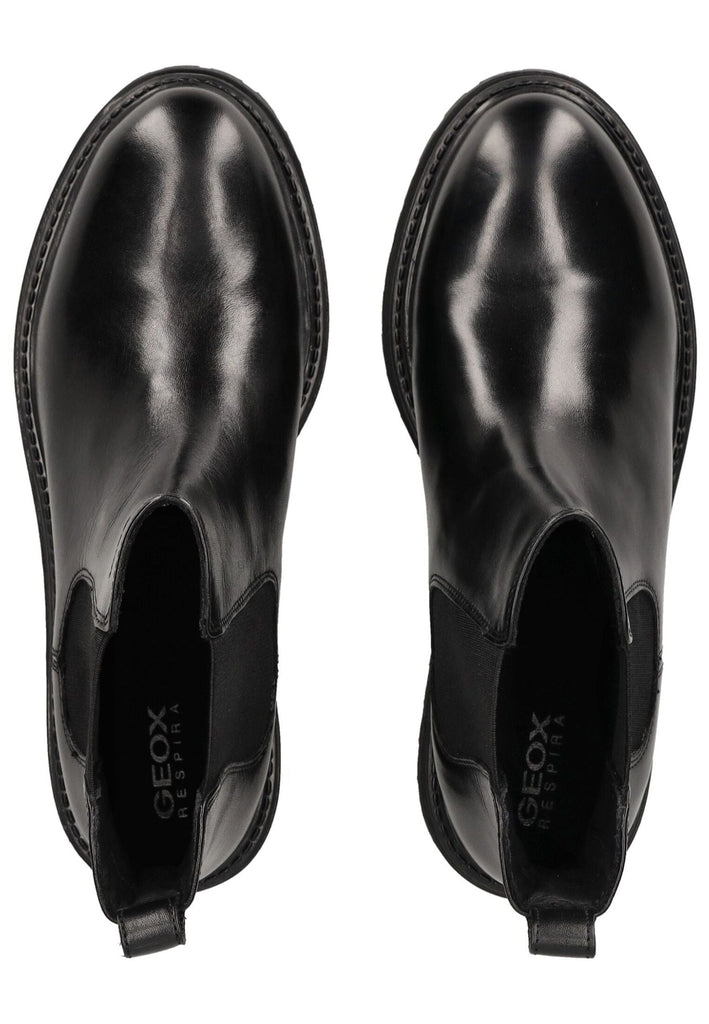 Geox Stiefelette Leder/Textil Schwarz