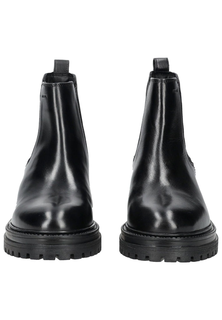 Geox Stiefelette Leder/Textil Schwarz