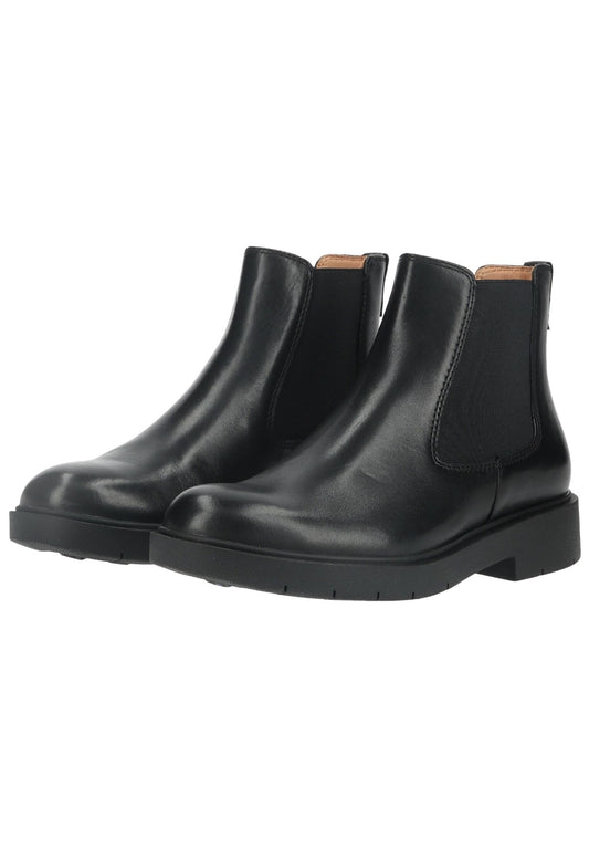 Geox Stiefelette Leder/Textil Schwarz