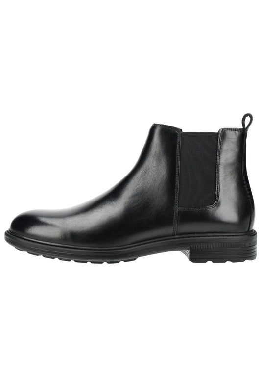 Geox Stiefelette Leder/Textil Schwarz