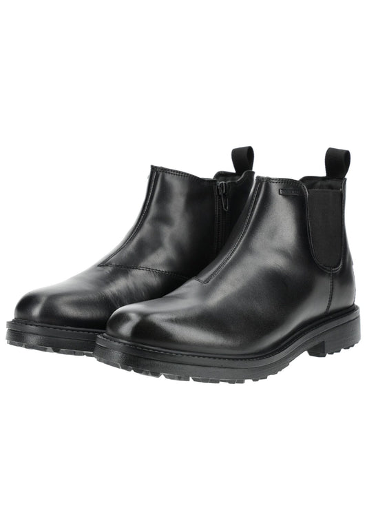 Geox Stiefelette Leder/Textil Schwarz