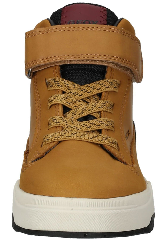 Geox Stiefelette Leder/Textil Schwarz/Gelb Warmfutter