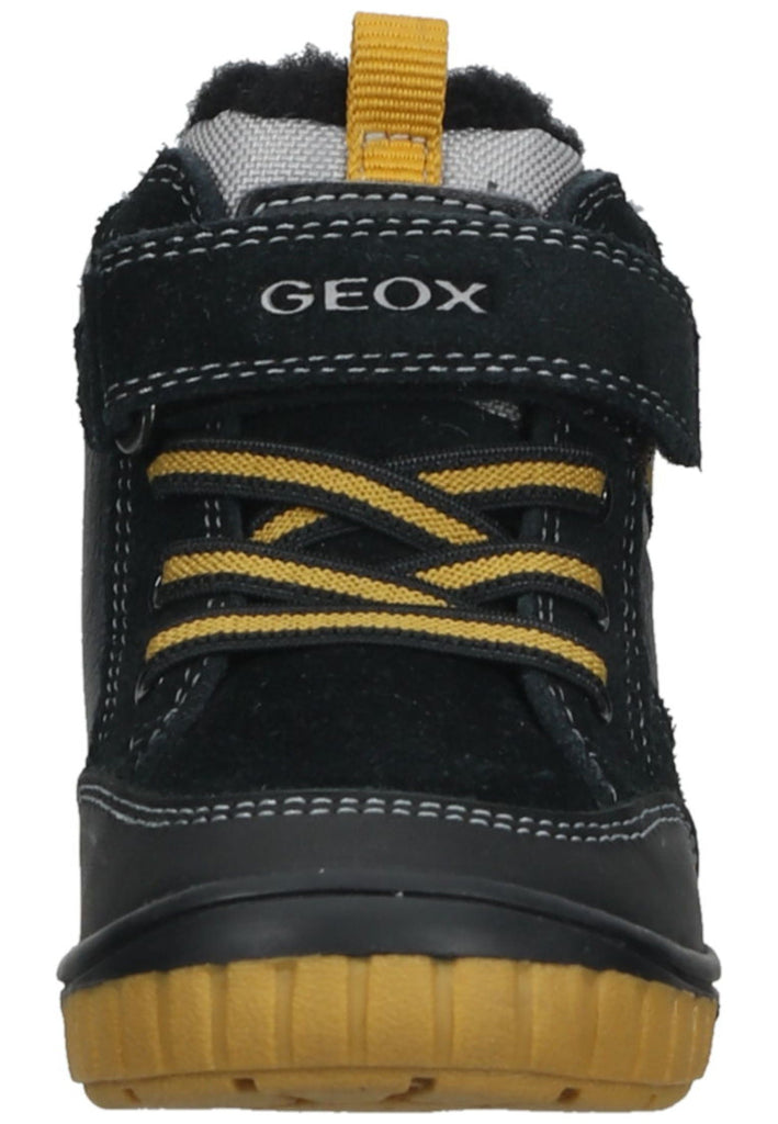 Geox Stiefelette Leder/Textil Schwarz/Gelb Warmfutter