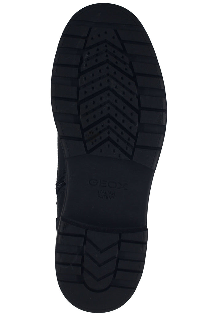 Geox Stiefelette Leder/Textil Schwarz Warmfutter