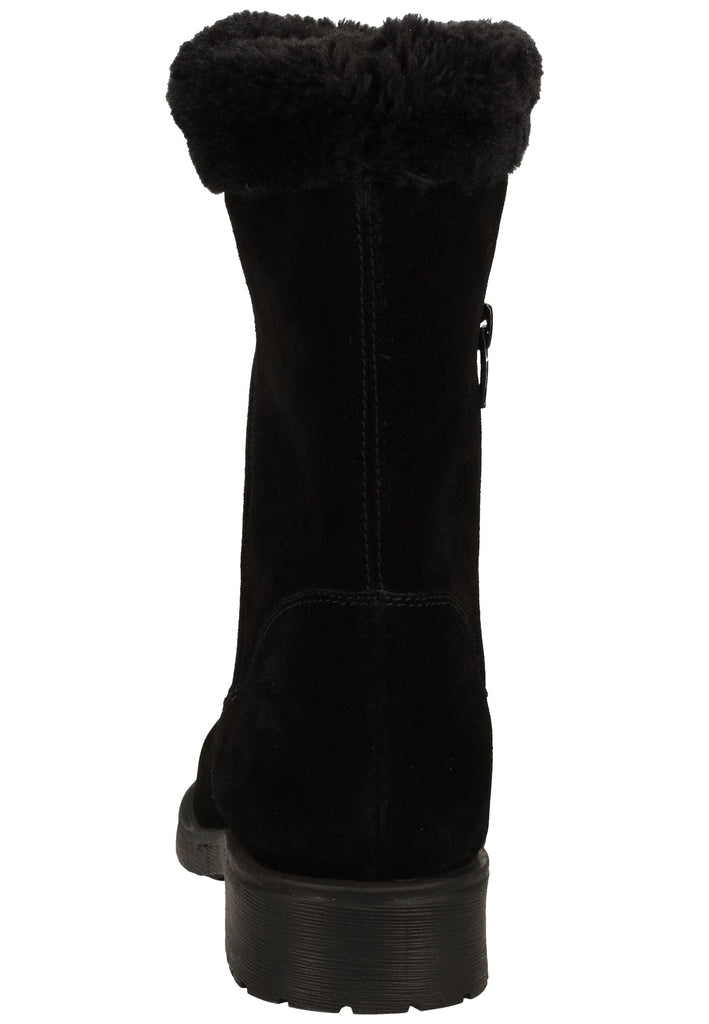 Geox Stiefelette Leder/Textil Schwarz Warmfutter