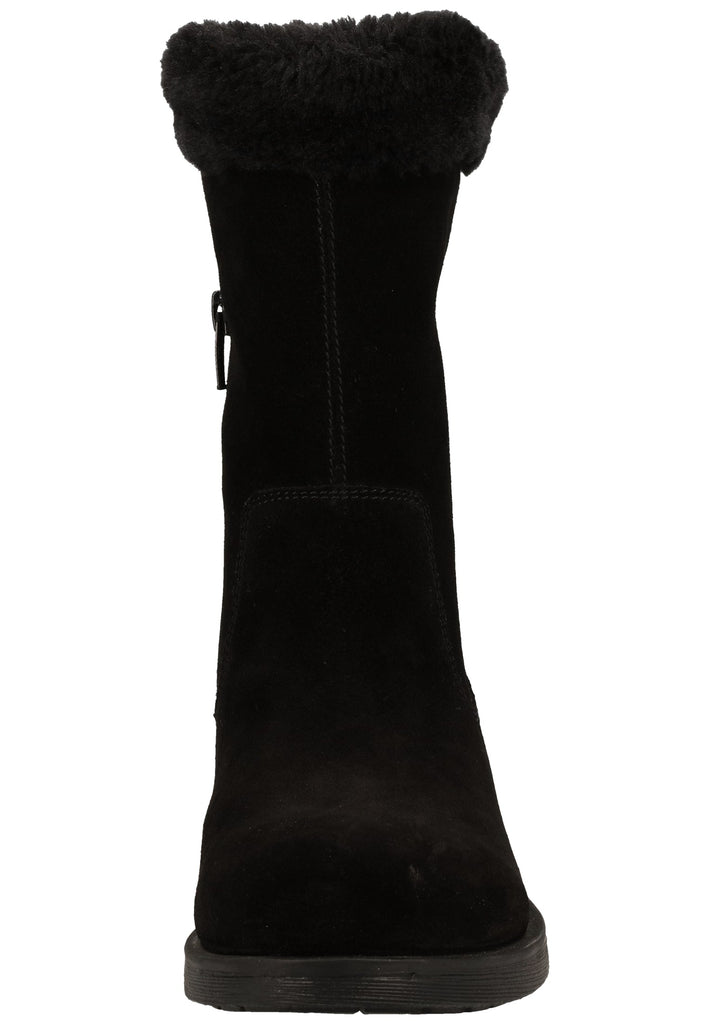 Geox Stiefelette Leder/Textil Schwarz Warmfutter