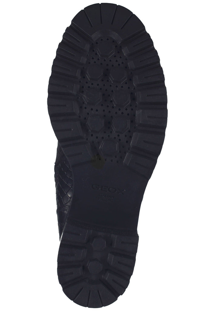 Geox Stiefelette Leder/Textil Schwarz Warmfutter