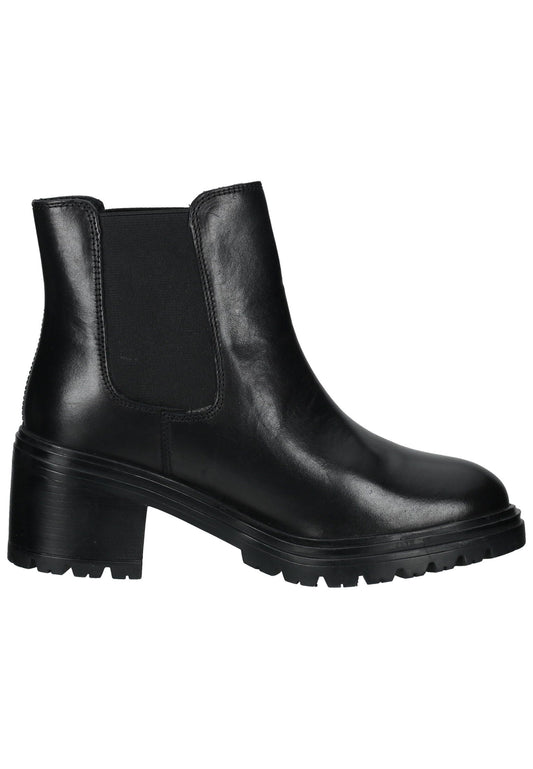 Geox Stiefelette Leder/Textil Schwarz Warmfutter