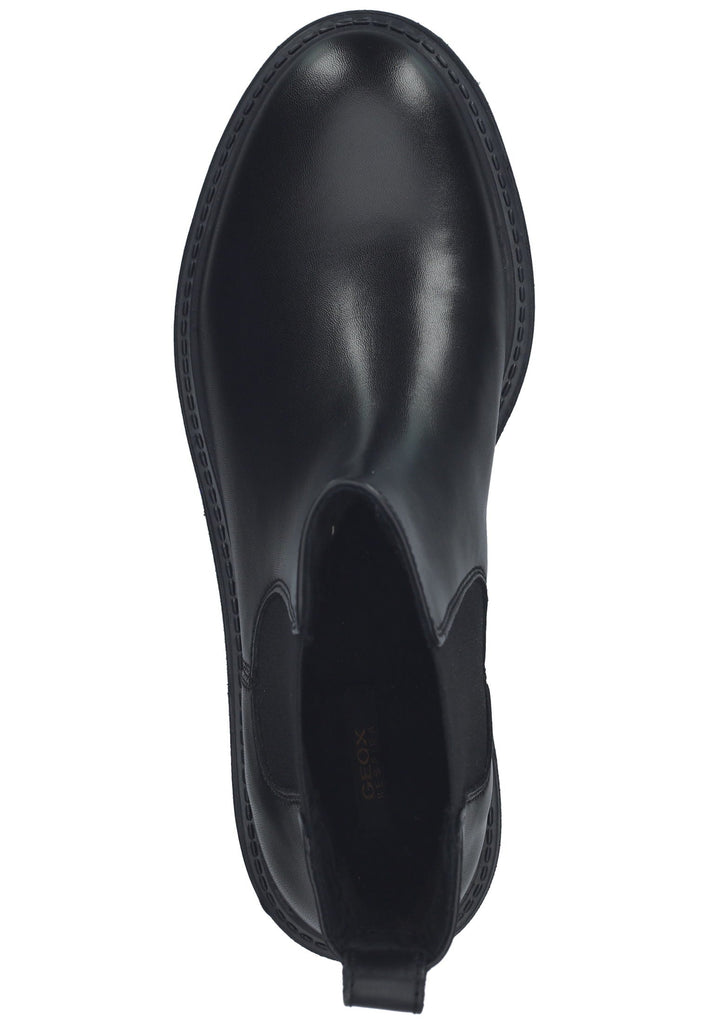 Geox Stiefelette Leder/Textil Schwarz Warmfutter