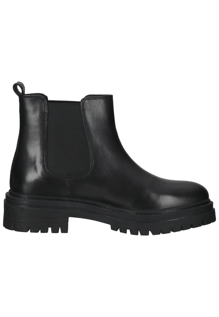 Geox Stiefelette Leder/Textil Schwarz Warmfutter