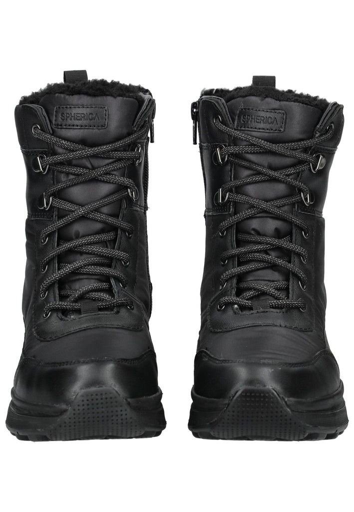 Geox Stiefelette Leder/Textil Schwarz Warmfutter