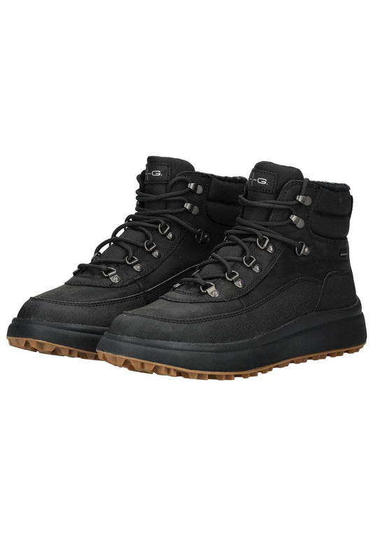 Geox Stiefelette Leder/Textil Schwarz Warmfutter
