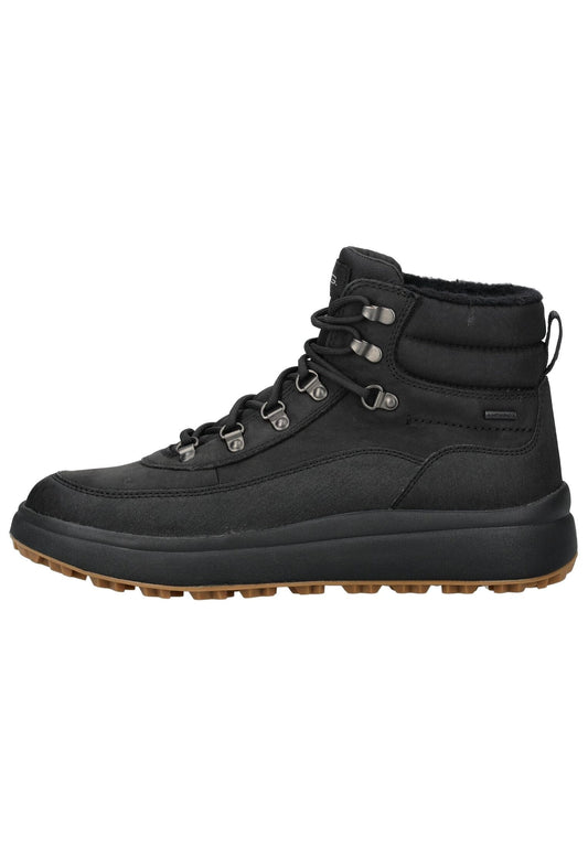 Geox Stiefelette Leder/Textil Schwarz Warmfutter