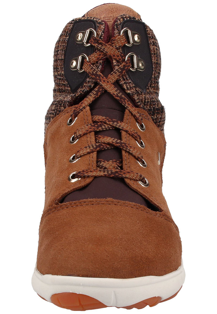 Geox Stiefelette Leder/Textil Tabak