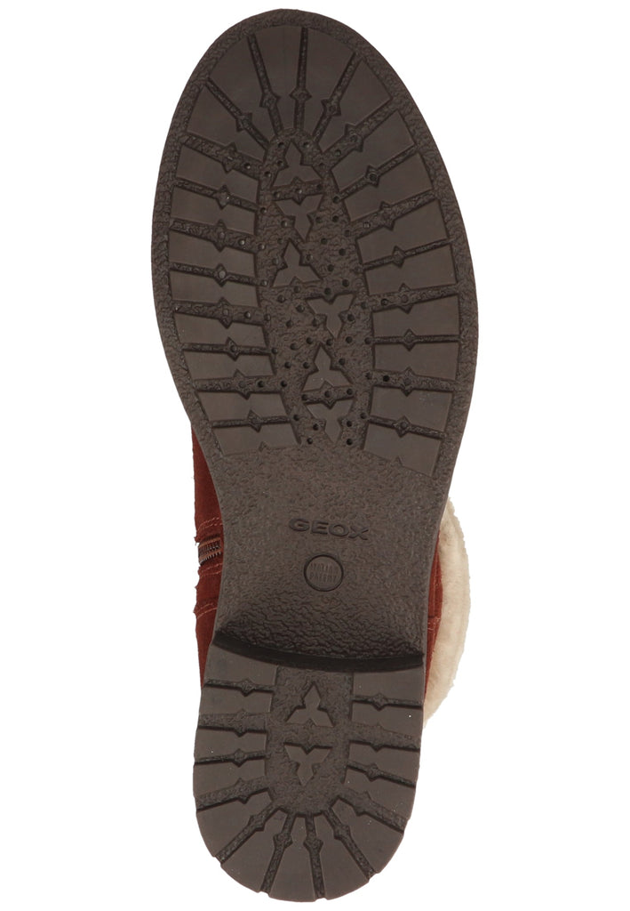 Geox Stiefelette Leder/Textil Weinrot Warmfutter