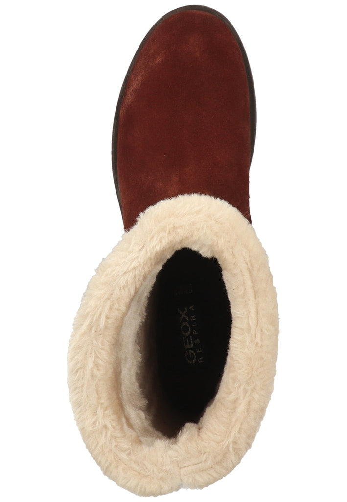 Geox Stiefelette Leder/Textil Weinrot Warmfutter