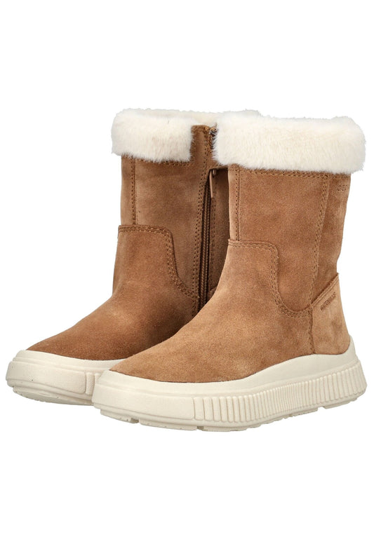 Geox Stiefelette Leder/Textil Whisky Warmfutter