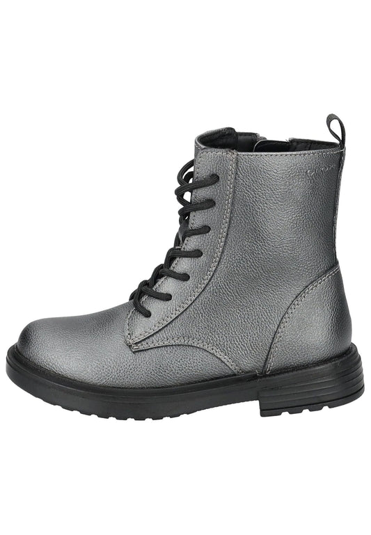 Geox Stiefelette Lederimitat Gunmetal
