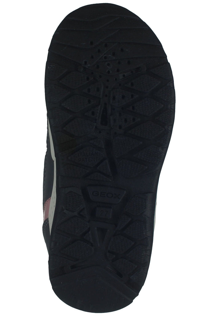 Geox Stiefelette Lederimitat/Nylon Grau/Pink