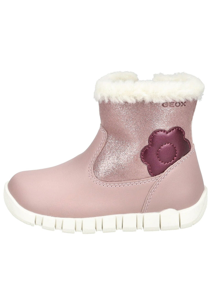 Geox Stiefelette Lederimitat Rose Warmfutter
