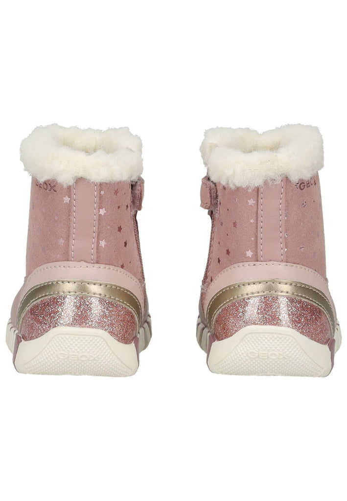 Geox Stiefelette Lederimitat Rose Warmfutter