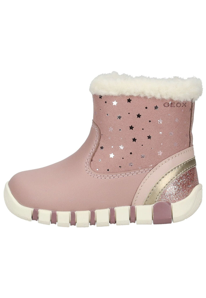 Geox Stiefelette Lederimitat Rose Warmfutter