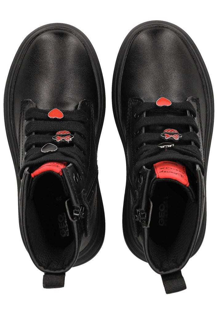 Geox Stiefelette Lederimitat Schwarz