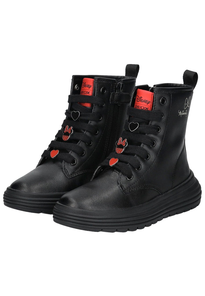 Geox Stiefelette Lederimitat Schwarz