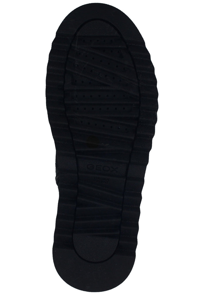 Geox Stiefelette Lederimitat Schwarz/Rot