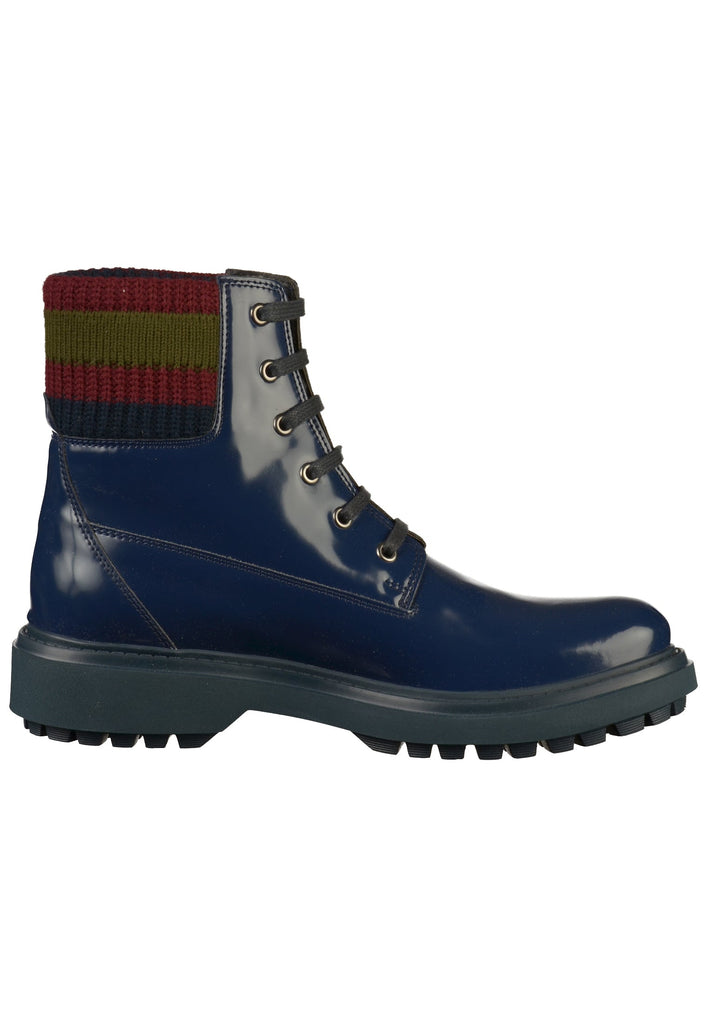 Geox Stiefelette Lederimitat/Textil Blau