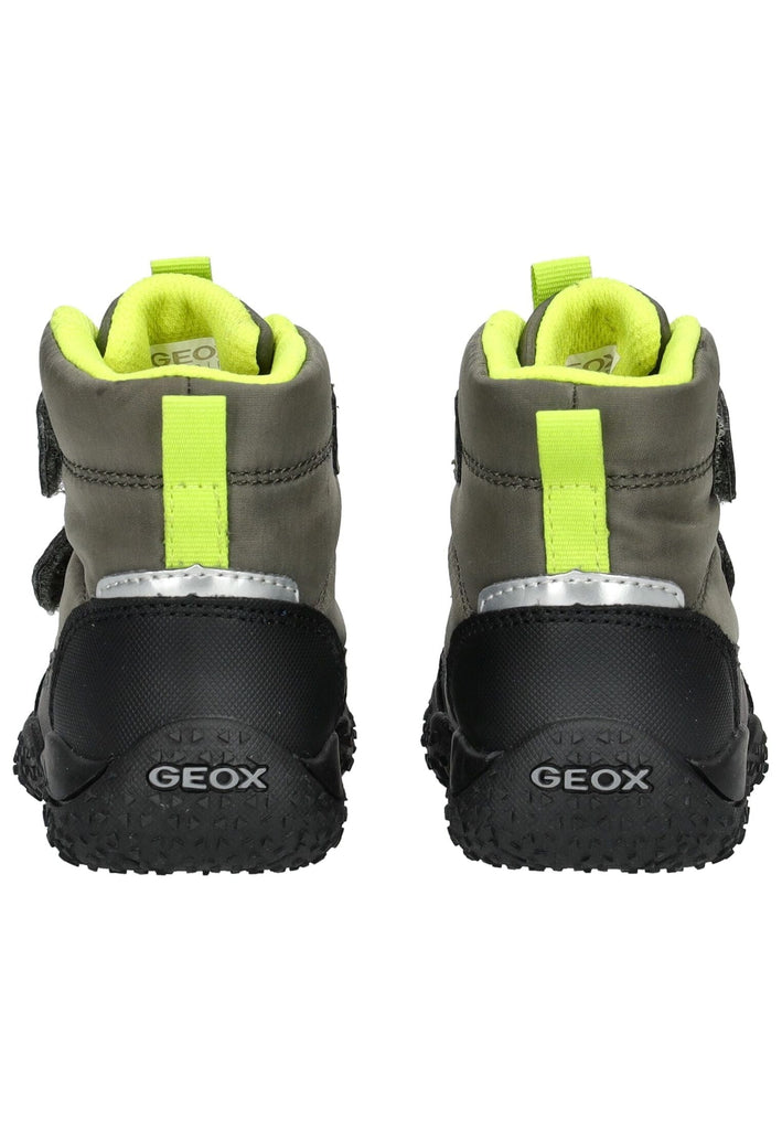 Geox Stiefelette Lederimitat/Textil Dunkelgrün Warmfutter