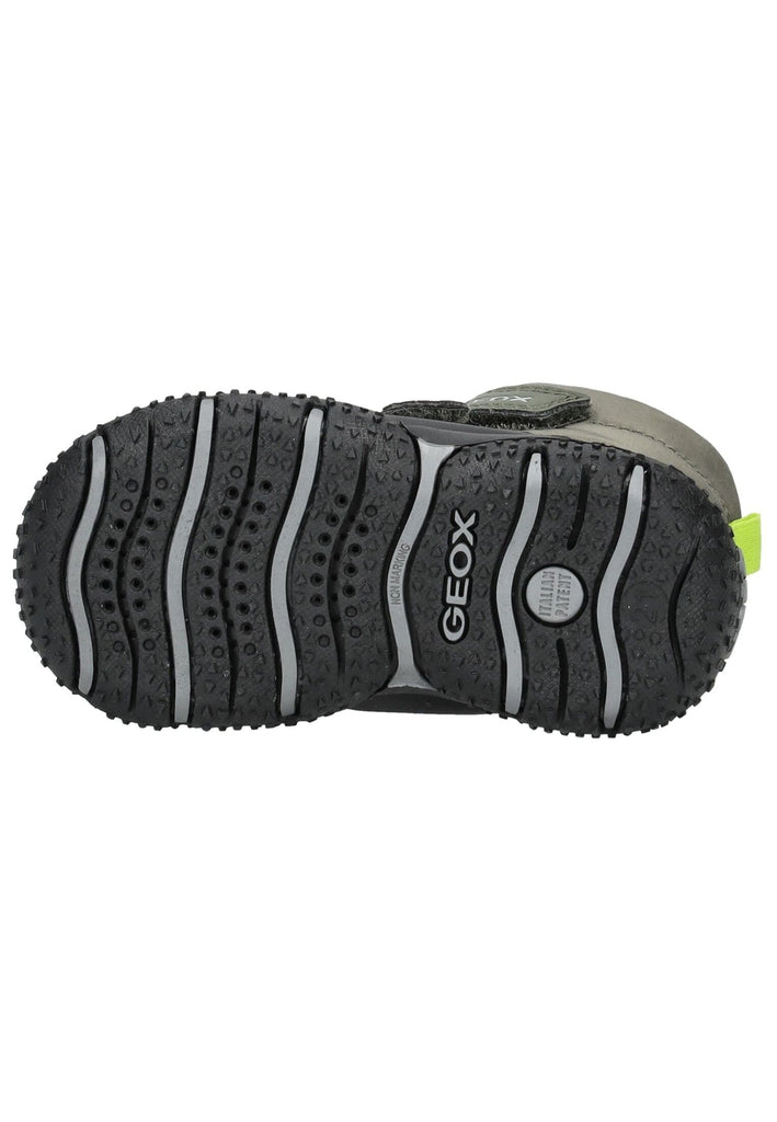 Geox Stiefelette Lederimitat/Textil Dunkelgrün Warmfutter