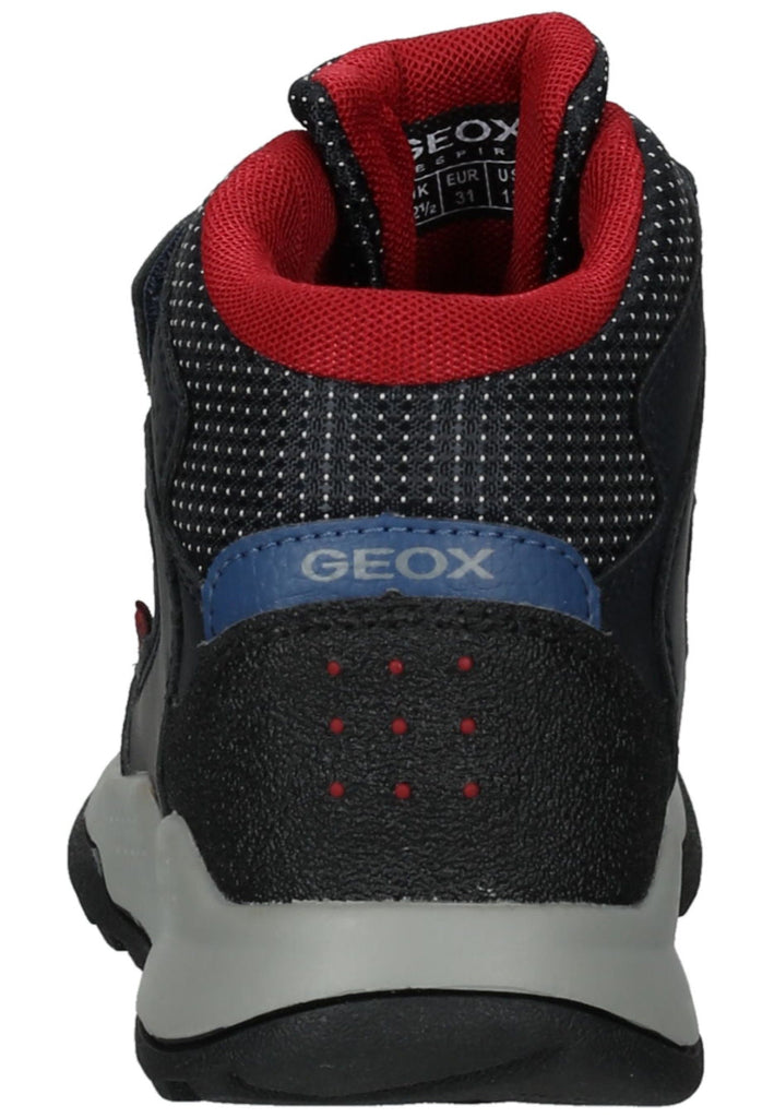 Geox Stiefelette Lederimitat/Textil Navy/Rot
