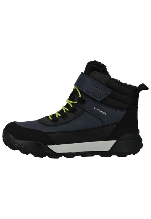 Geox Stiefelette Lederimitat/Textil Navy Warmfutter