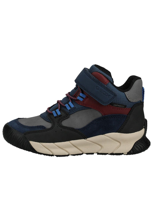 Geox Stiefelette Lederimitat/Textil Navy Warmfutter