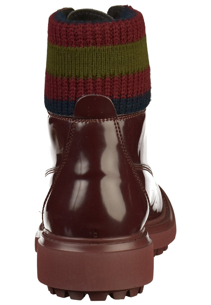 Geox Stiefelette Lederimitat/Textil Rot