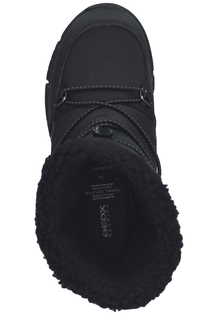 Geox Stiefelette Lederimitat/Textil Schwarz