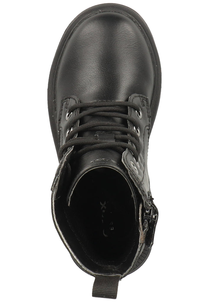 Geox Stiefelette Lederimitat/Textil Schwarz