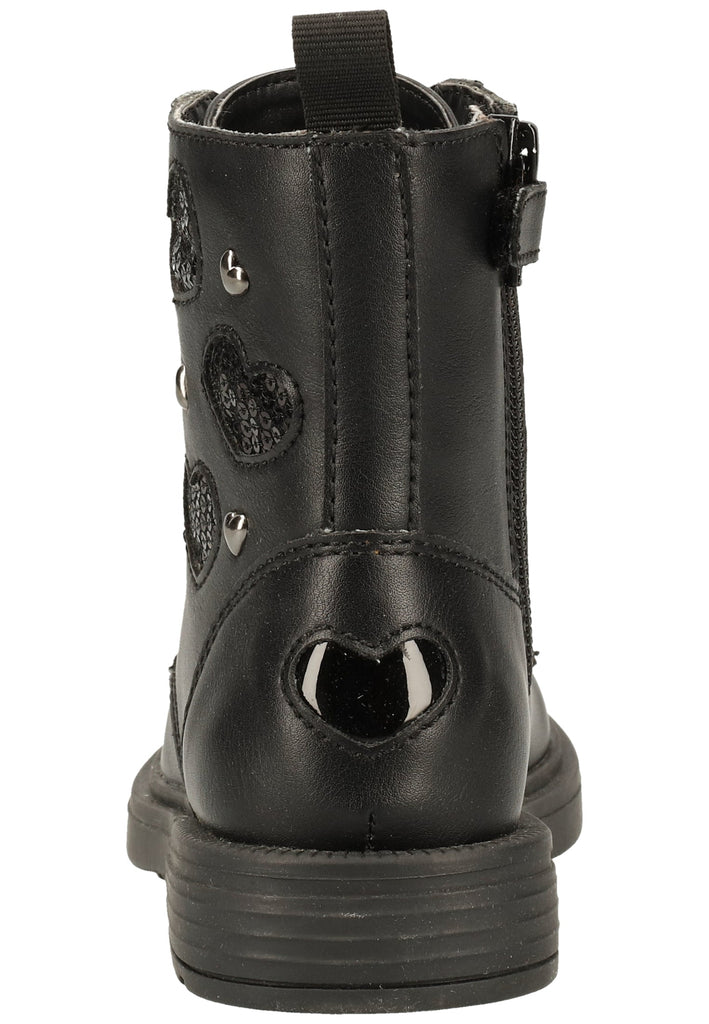 Geox Stiefelette Lederimitat/Textil Schwarz