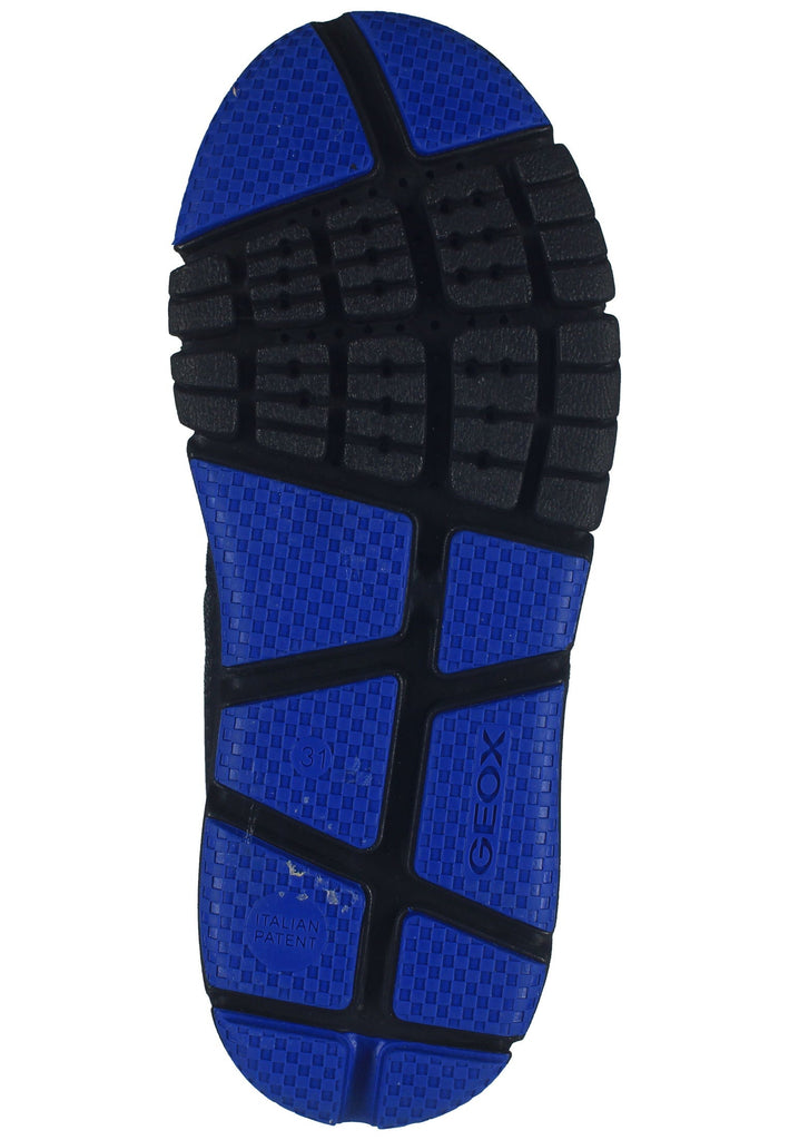 Geox Stiefelette Lederimitat/Textil Schwarz/Blau Warmfutter