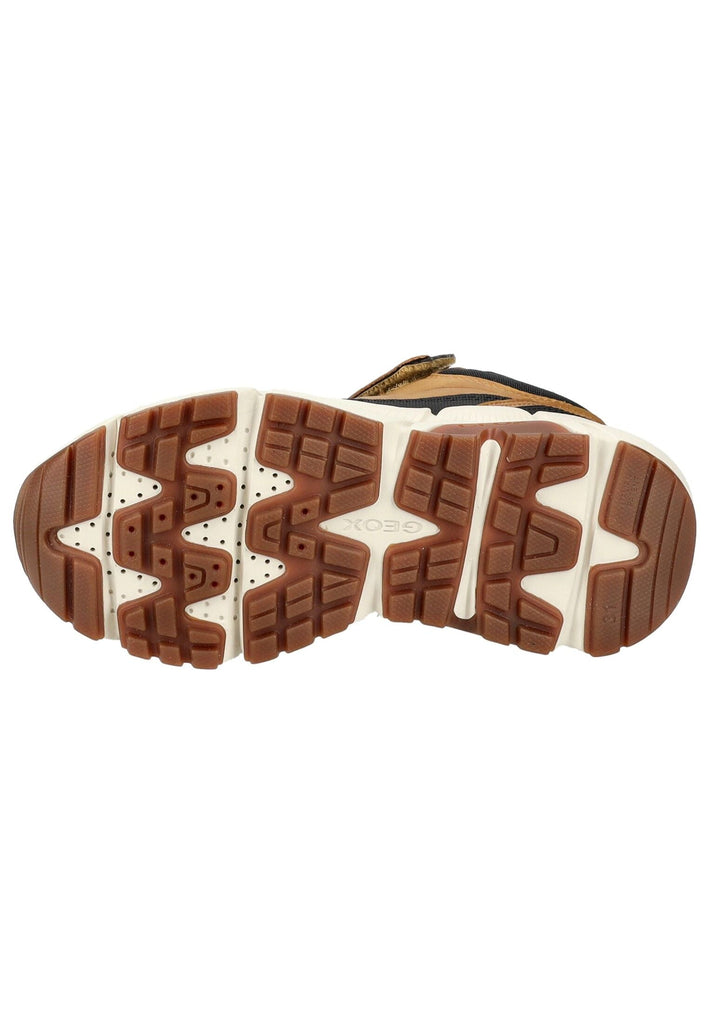 Geox Stiefelette Lederimitat/Textil Schwarz/Gelb