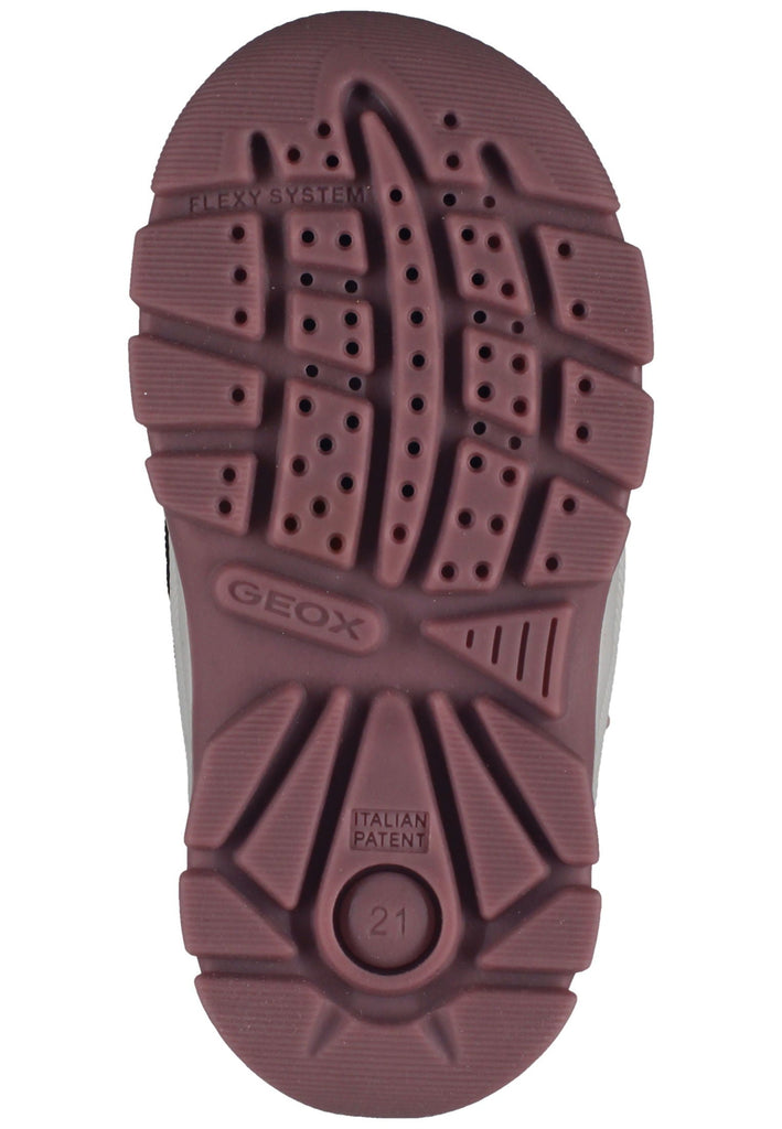 Geox Stiefelette Lederimitat/Textil Schwarz/Pink