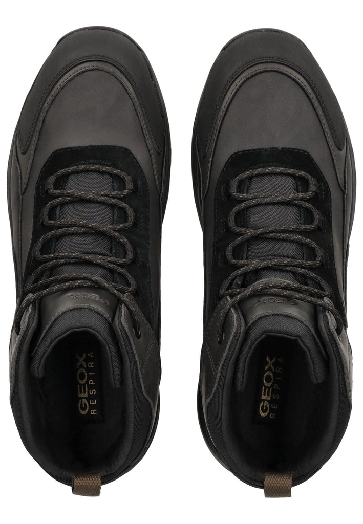 Geox Stiefelette Lederimitat/Textil Schwarz Warmfutter