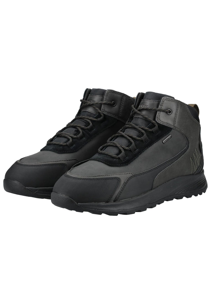 Geox Stiefelette Lederimitat/Textil Schwarz Warmfutter