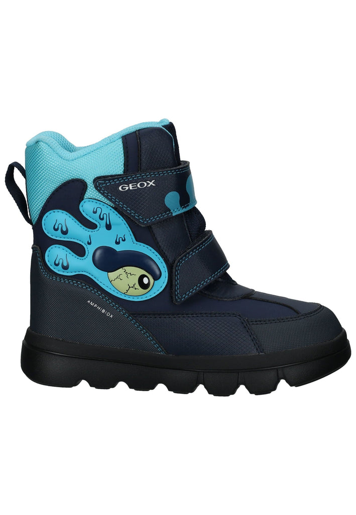 Geox Stiefelette Lederimitat/Textil Türkis/Navy