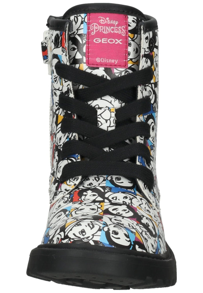 Geox Stiefelette Lederimitat Weiß Kombi