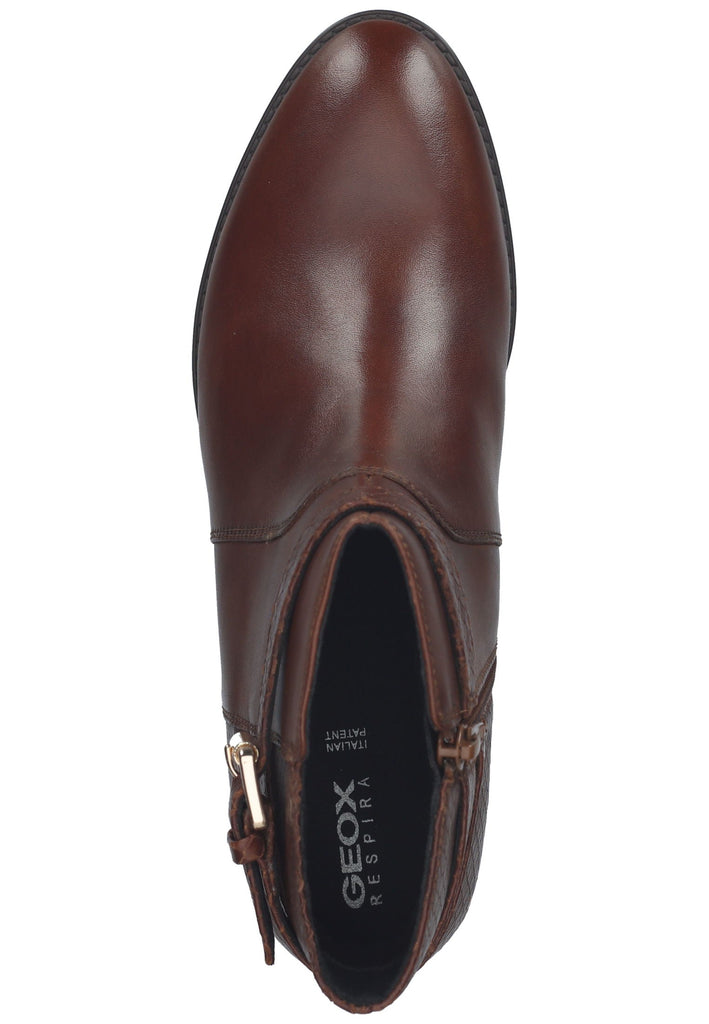 Geox Stiefelette Nappaleder Cognac