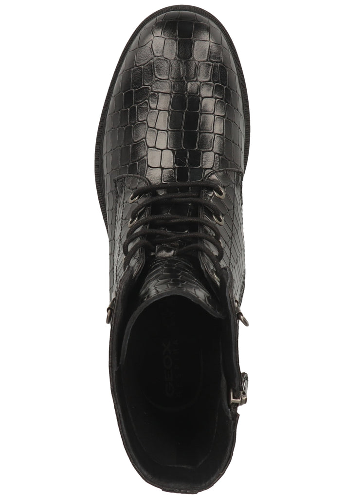 Geox Stiefelette Nappaleder Schwarz