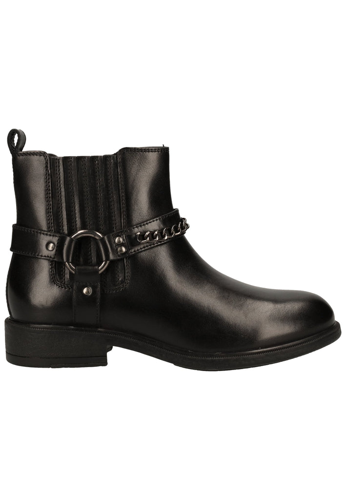 Geox Stiefelette Nappaleder Schwarz